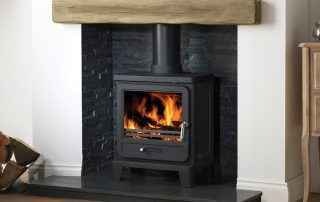 Geocast 48" Non-Combustible Oak Effect Fireplace Mantel Beam (1220mm Width)