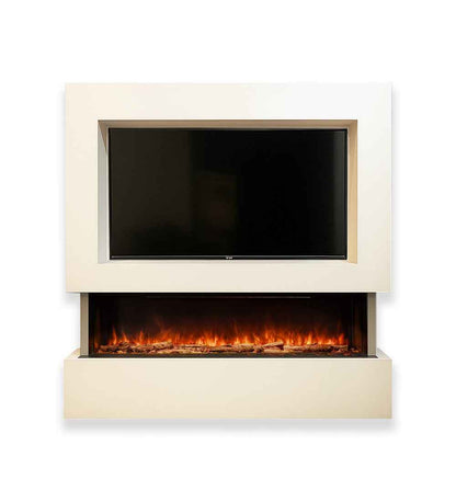 Woodford Hestia 1308 Inset Electric Fire & Denver Media Wall Package