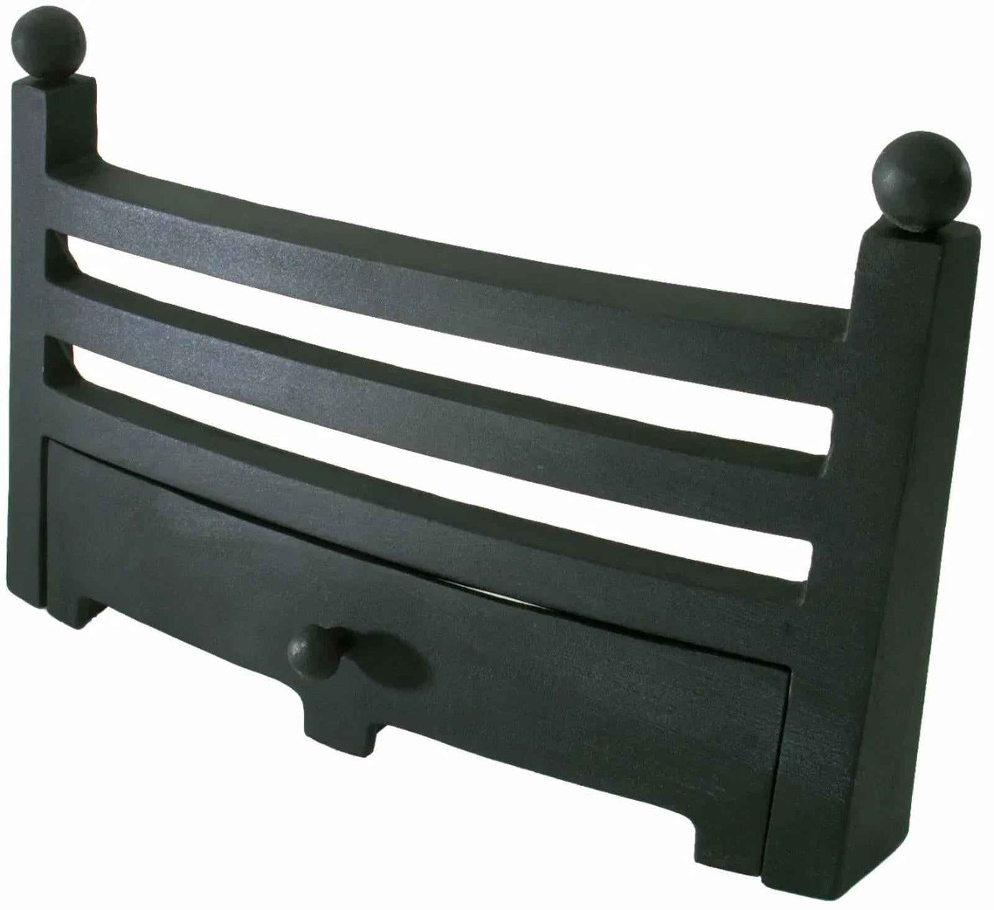 18-Inch Bauhaus Fire Fret – Matte Black Fireplace Accessory