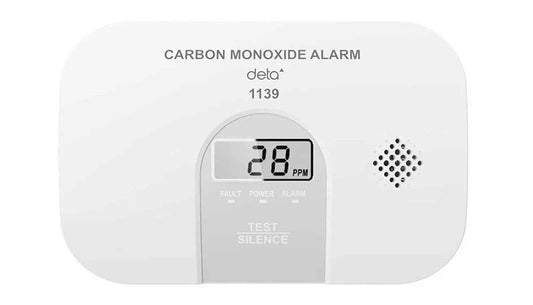Deta 1139 Carbon Monoxide Alarm – 10-Year Sealed Battery & Digital Display