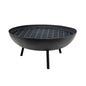 Large Premium Mild Steel Fire Bowl (69cm) - Optional BBQ Grill