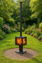 Woodford Garden Stove – Premium Outdoor Wood-Burning Patio Heater with 4-Sided Glass