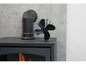 OKO Heat Powered Stove Fan, Black Anodised Aluminium 4-Blade Eco Fan for Bio Ethanol & Solid Fuel Stoves